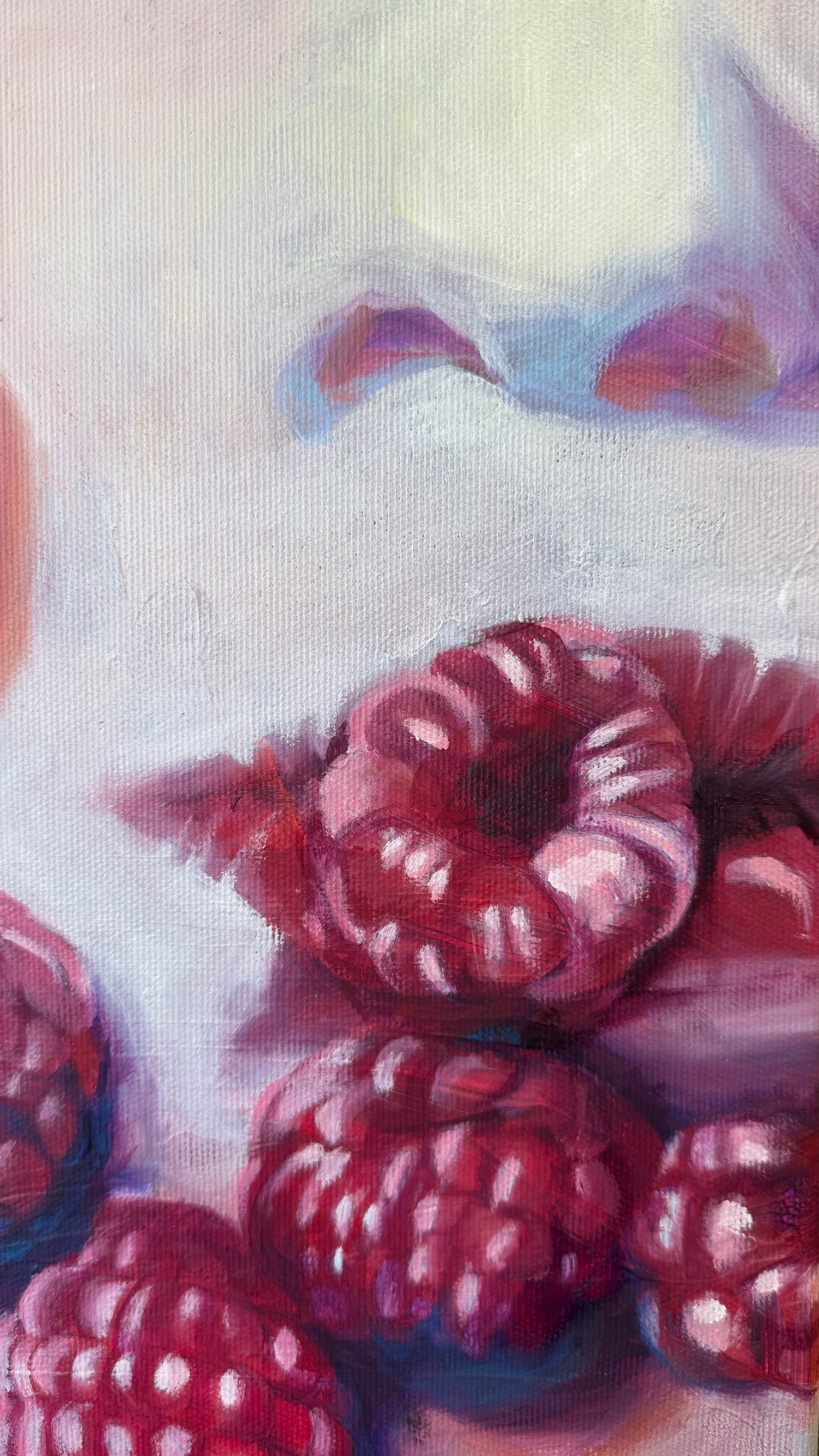 Close-up of raspberries on a white background